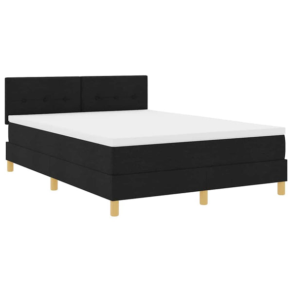 LED Boxspringbett Schwarz 160x200 cm