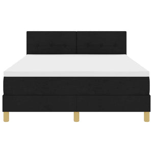 LED Boxspringbett Schwarz 160x200 cm