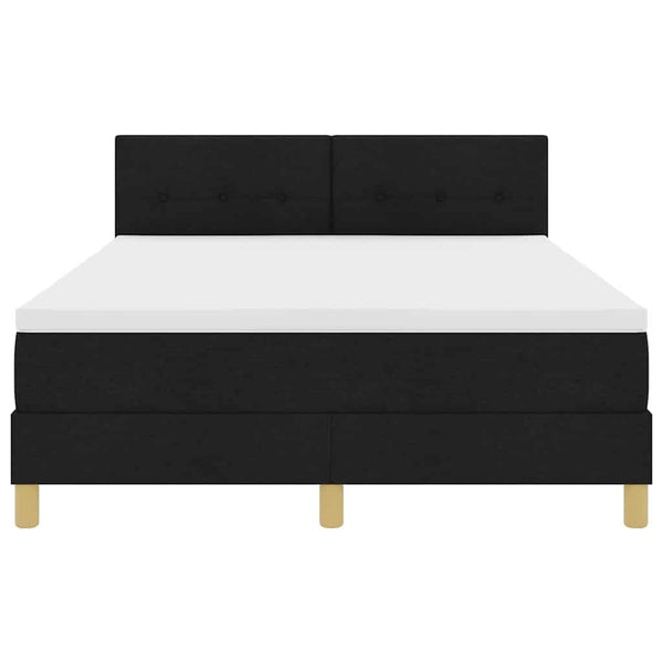 LED Boxspringbett Schwarz 160x200 cm