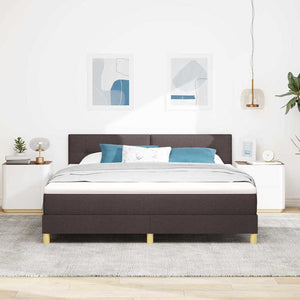 LED Boxspringbett Dunkelbraun 180x200 cm