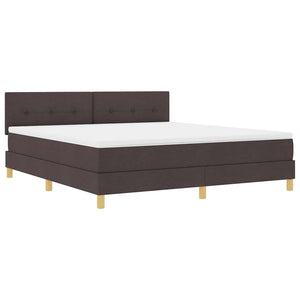 LED Boxspringbett Dunkelbraun 180x200 cm