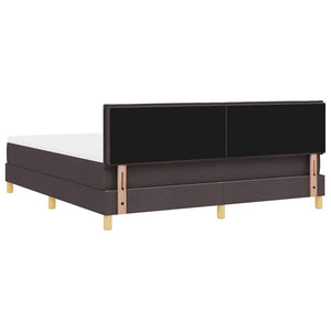 LED Boxspringbett Dunkelbraun 180x200 cm