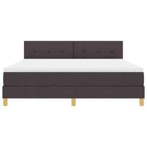 LED Boxspringbett Dunkelbraun 180x200 cm