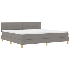 LED Boxspringbett Taupe 200x200 cm