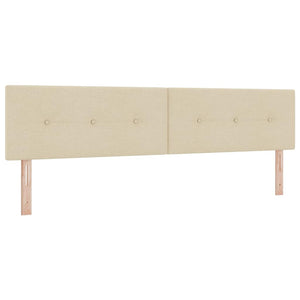 LED Boxspringbett Creme 200x200 cm