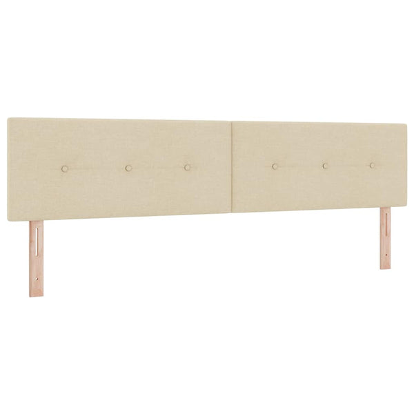 LED Boxspringbett Creme 200x200 cm