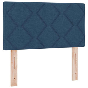 LED Boxspringbett Blau 80x200 cm