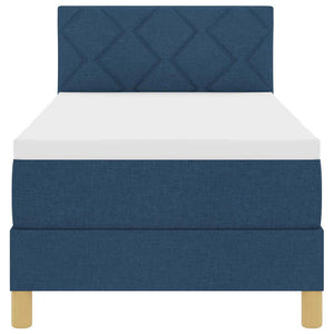 LED Boxspringbett Blau 80x200 cm