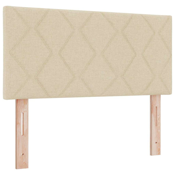 LED Boxspringbett Creme 100x200 cm