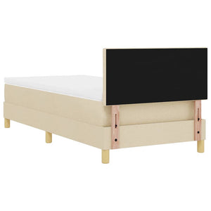 LED Boxspringbett Creme 100x200 cm