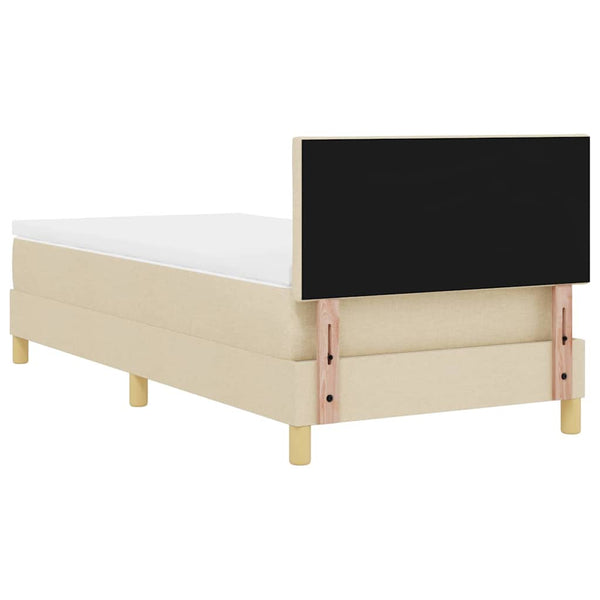 LED Boxspringbett Creme 100x200 cm