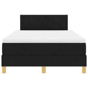 LED Boxspringbett 120x190 cm Schwarz