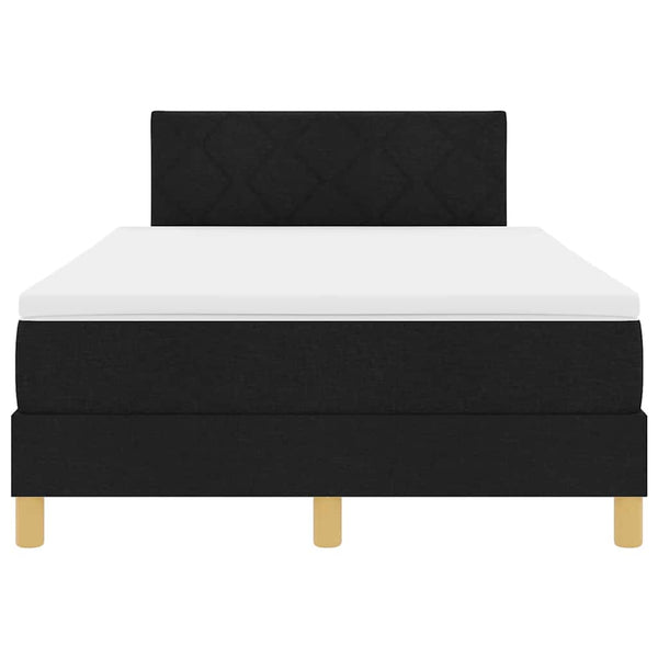 LED Boxspringbett 120x190 cm Schwarz