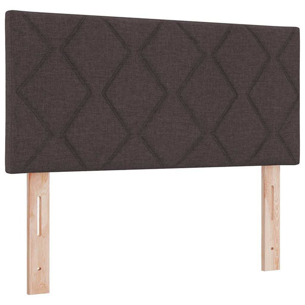 LED Boxspringbett Dunkelbraun 120x200 cm