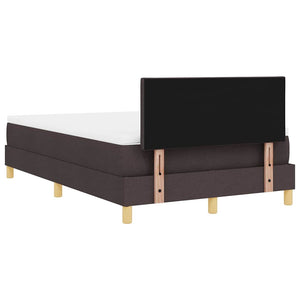 LED Boxspringbett Dunkelbraun 120x200 cm