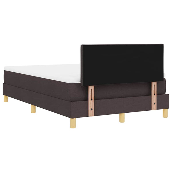 LED Boxspringbett Dunkelbraun 120x200 cm