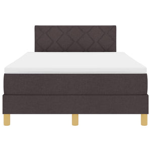 LED Boxspringbett Dunkelbraun 120x200 cm