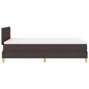 LED Boxspringbett Dunkelbraun 120x200 cm