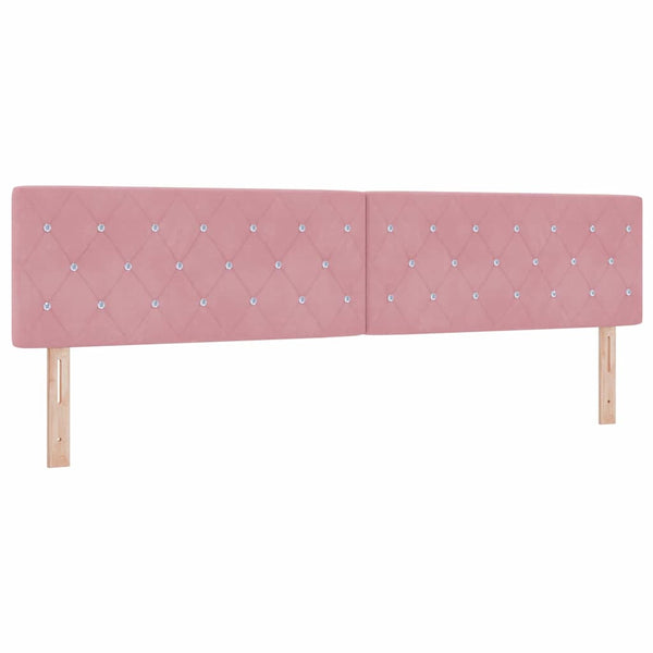 vidaXL Lit futon à LED avec matelas et LED Rose 200 x 200 cm Velours