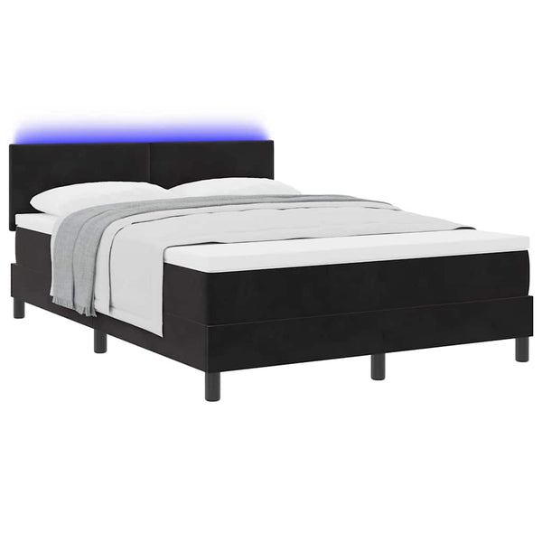 LED Boxspringbett mit Matratze 140x200 cm