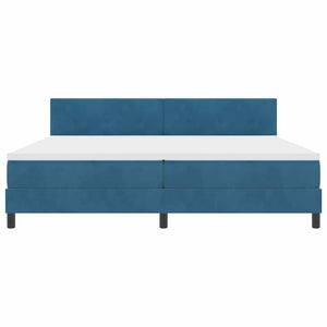LED Boxspringbett mit Matratze Dunkelblau 200x200
