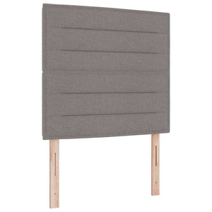 LED Boxspringbett mit Matratze 80x200 cm Taupe