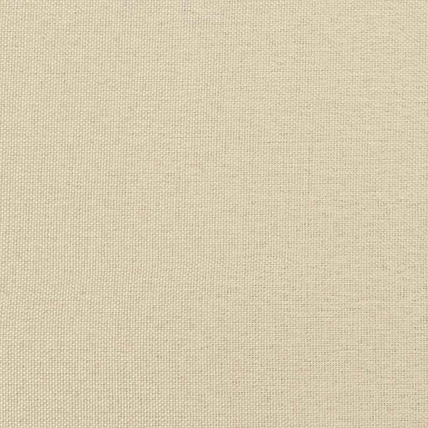 vidaXL Lit LED tapissier avec matelas crème 90 x 200 cm Tissu