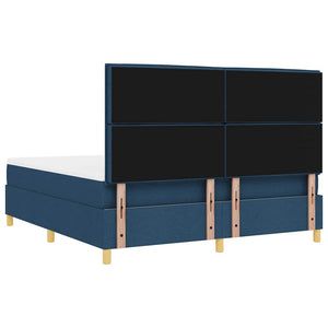 LED Boxspringbett Blau 180x200 cm