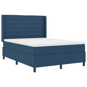 LED Boxspringbett Blau 140x190 cm