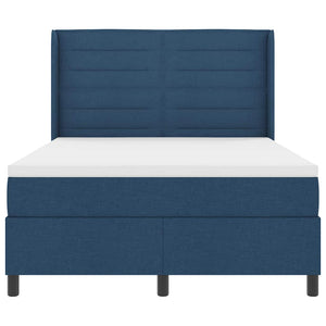 LED Boxspringbett Blau 140x190 cm