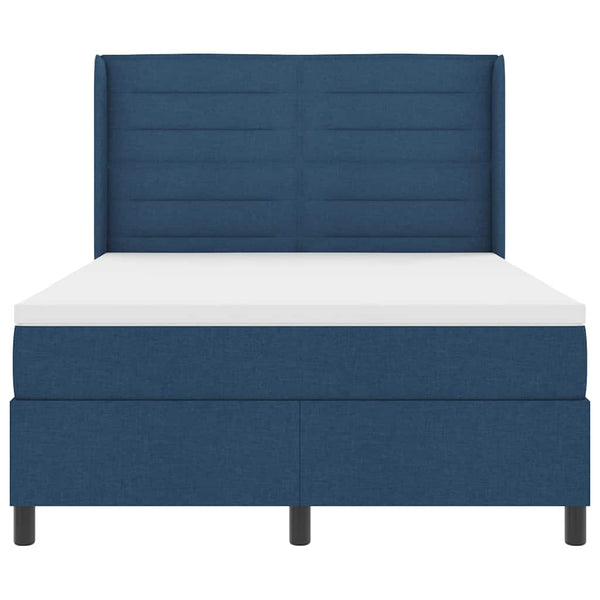 LED Boxspringbett Blau 140x190 cm