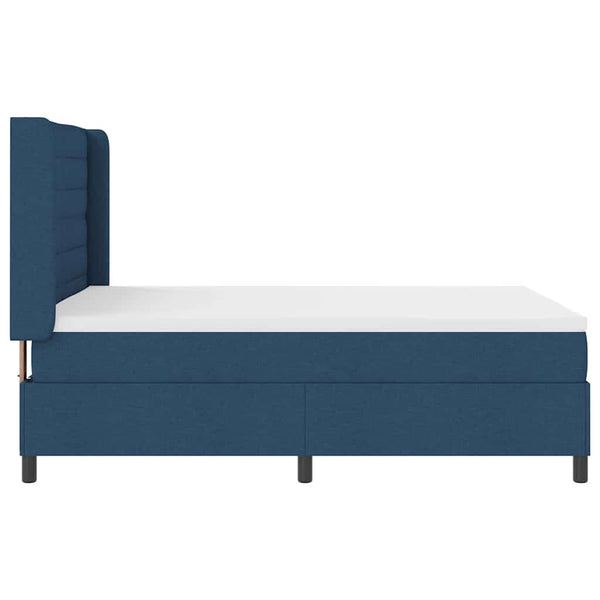 LED Boxspringbett Blau 140x190 cm
