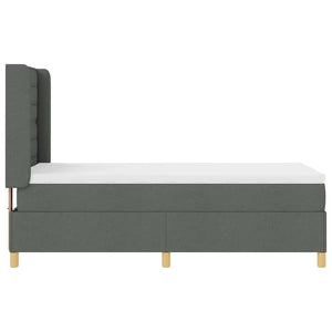 Boxspringbett Grau 80x200 cm mit LED