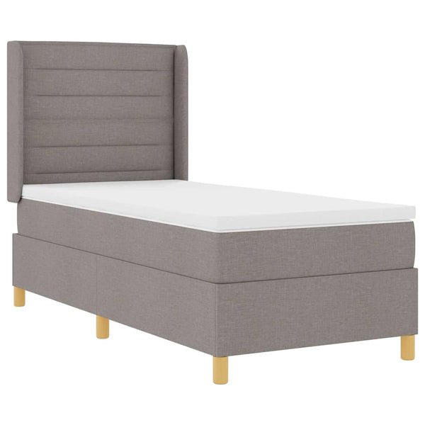 Boxspringbett Taupe mit LED 80x200 cm