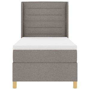 Boxspringbett Taupe mit LED 90x190 cm
