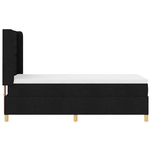 Boxspringbett Schwarz 100x200 cm mit LED