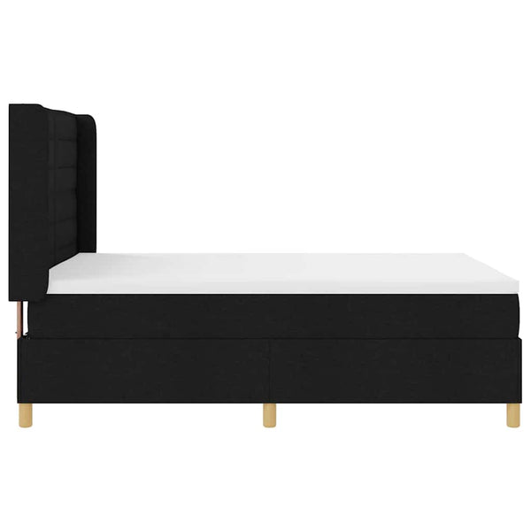 Boxspringbett mit LED Schwarz 140x190 cm