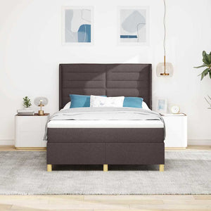 Boxspringbett Braun mit LED 140x190 cm