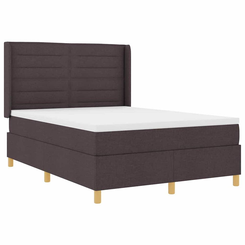 Boxspringbett Braun mit LED 140x190 cm