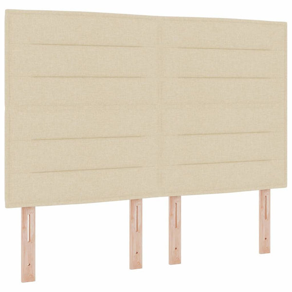Boxspringbett Creme mit LED 140x200 cm