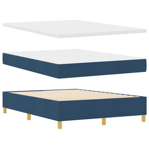 Boxspringbett Blau 140x200 cm mit LED