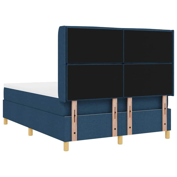 Boxspringbett Blau 140x200 cm mit LED