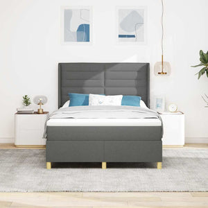 Boxspringbett Grau mit LED 160x200 cm