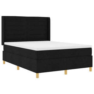 Boxspringbett 160x200 cm mit LED Schwarz