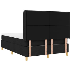 Boxspringbett 160x200 cm mit LED Schwarz