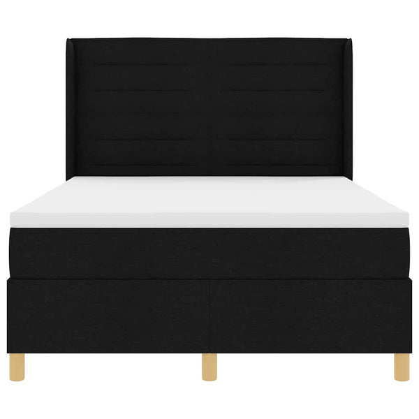 Boxspringbett 160x200 cm mit LED Schwarz
