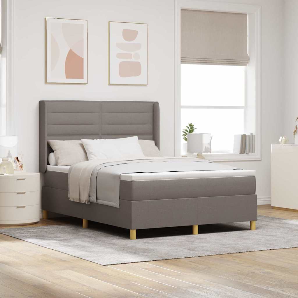 Boxspringbett Taupe mit LED 160x200 cm