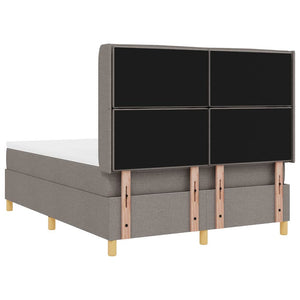 Boxspringbett Taupe mit LED 160x200 cm