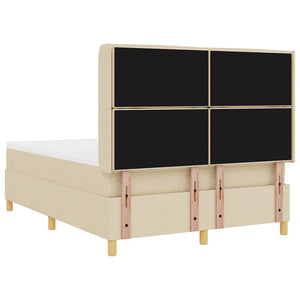 Boxspringbett Creme 160x200 cm mit LED