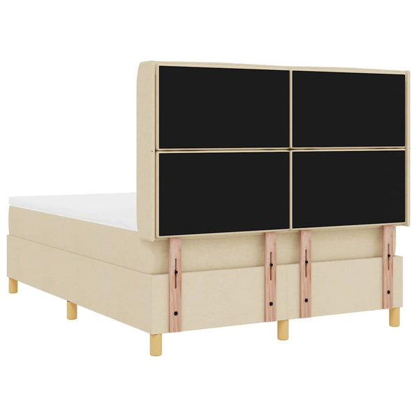 Boxspringbett Creme 160x200 cm mit LED